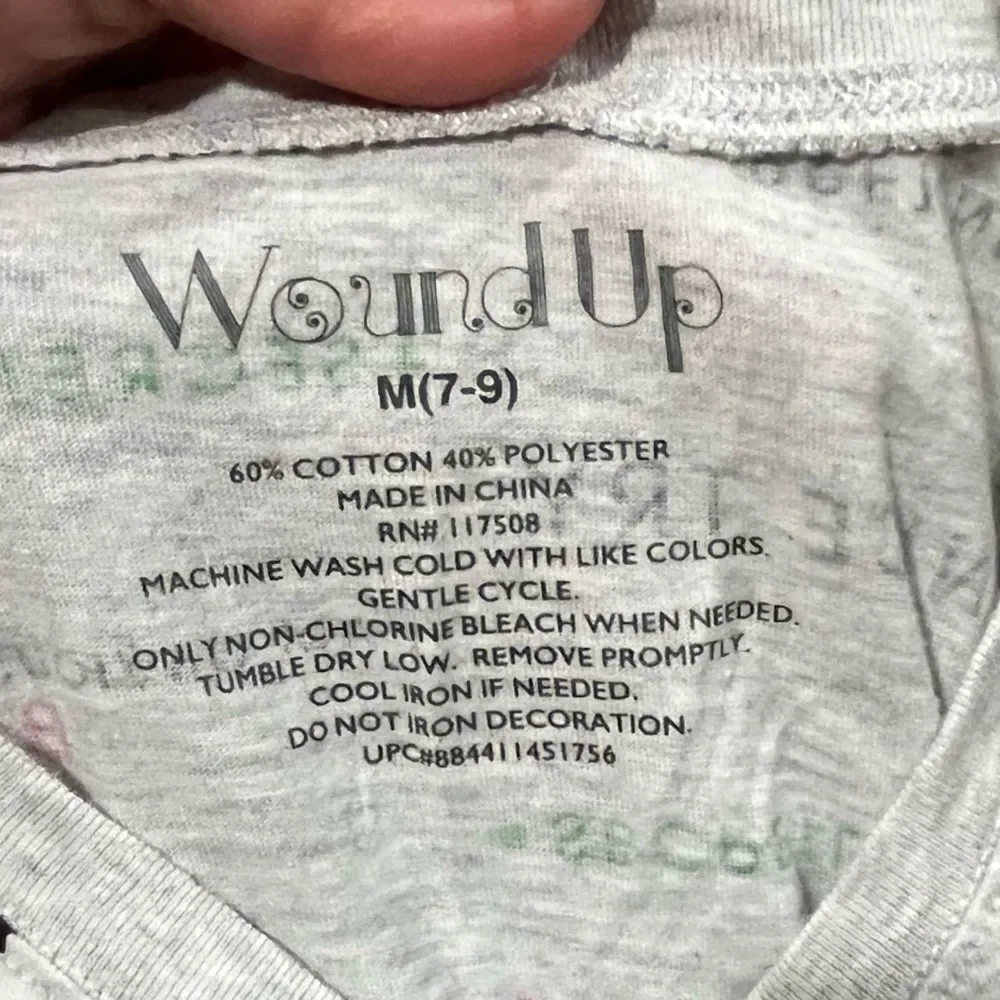 Wound Up Tee T- Shirt Cap Sleeves Nice Try I'm Ignoring You Graphic White M 7-9